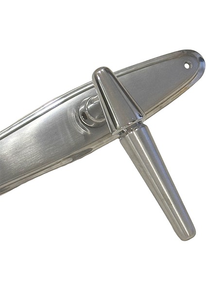 Onur Satine Krom Pirinç Yale Çelik Kapı Kolu, Lüks Görünüm, Maksimum Dayanıklılık, Paslanmaz, Şık ve Uzun Ömürlü