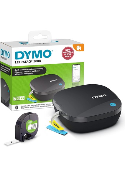 Letratag LT-200B Bluetooth Siyah Etiketleme Makinası
