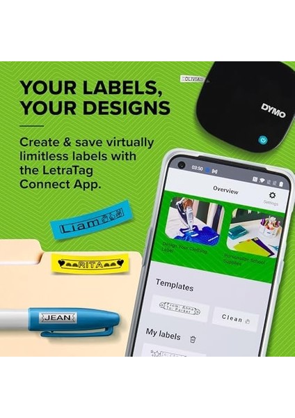 Letratag LT-200B Bluetooth Siyah Etiketleme Makinası