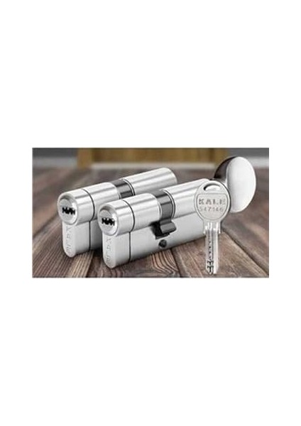 Kilit 264 Ortak Anahtarlı Tuzaklı 2'li Set (Ktbs + Ktbsm) Kilit Göbeği, Tuzaklı Silindir 2'li Set, Barel (68 Mm, Nikel)