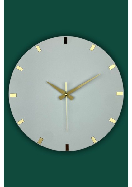 Modern 40X40CM Aynalı Metal Duvar Saati, Sessiz Mekanizmalı, Şık Tasarım modelleri