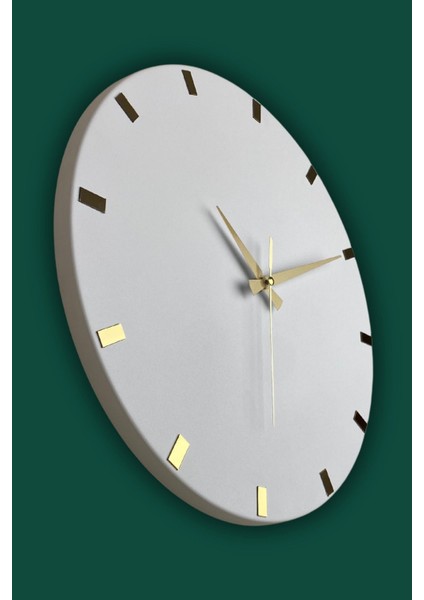 Modern 40X40CM Aynalı Metal Duvar Saati, Sessiz Mekanizmalı, Şık Tasarım indirimleri