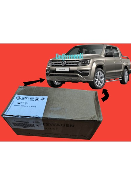 Volkswagen Amarok 2.0 Bitdı - 2.0 Tdı -3.0TDI-2016 Ustu Uyumlu Ön Fren Balatası 2H6698151-2H6698151A