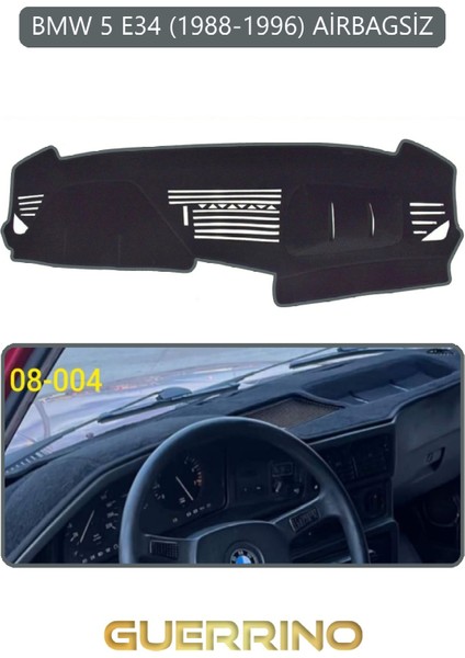 Bmw 5 E34 1988-1996 Airbagsiztorpido Koruma Halısı Gri Kenar