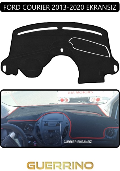 Ford Courier 2013-2020 Ekransıztorpido Koruma Halısı Siyah Kenar