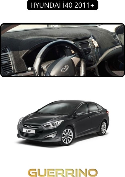 Hyundai I40 2011+ (I30 )Torpido Koruma Halısı Siyah Kenar