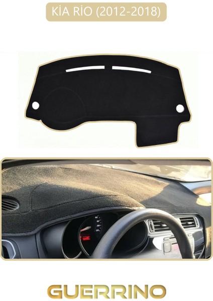 Kia Rio 2012-2018TORPİDO Koruma Halısı Bej Kenar