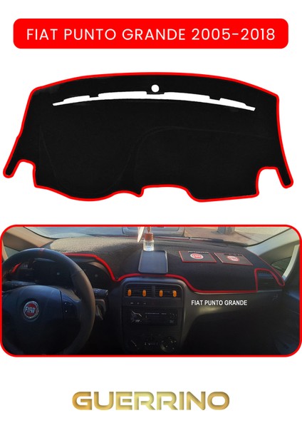 Fıat Punto Grande 2005-2018 Modellerine Uyguntorpido Koruma Halısı Kırmızı Kenar