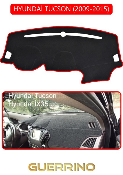 Hyundai Tucson 2009-2015TORPİDO Koruma Halısı Kırmızı Kenar