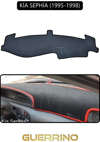 Kia Sephia 1995-1998TORPİDO Koruma Halısı Siyah Kenar