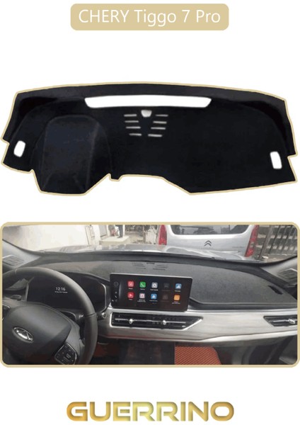 Chery Tiggo 7 Pro Torpido Koruma Halısı Bej Kenar