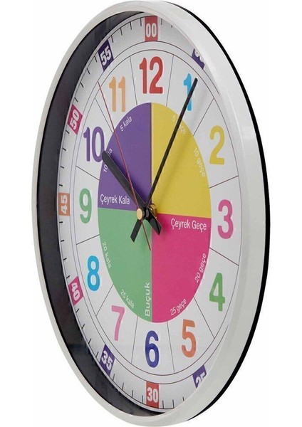 Beyaz 30 cm Öğretici Çocuk Odası Saati, Eğlenceli ve Şık Tasarım fiyatları
