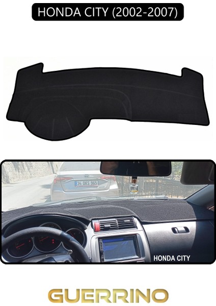 Honda Cıty 2002-2007TORPİDO Koruma Halısı Siyah Kenar