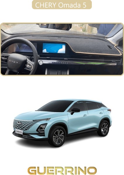 Chery Omada 5 Torpido Koruma Halısı Bej Kenar
