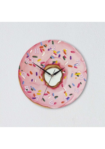 Renkli Yuvarlak Ahşap Duvar Saati, Dekoratif ve Şık Tasarım modelleri