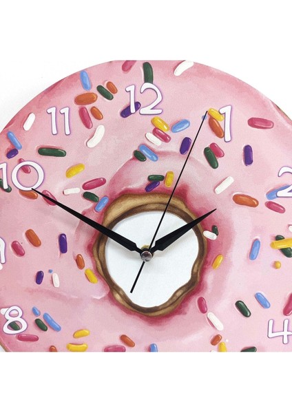 Renkli Yuvarlak Ahşap Duvar Saati, Dekoratif ve Şık Tasarım fırsatları