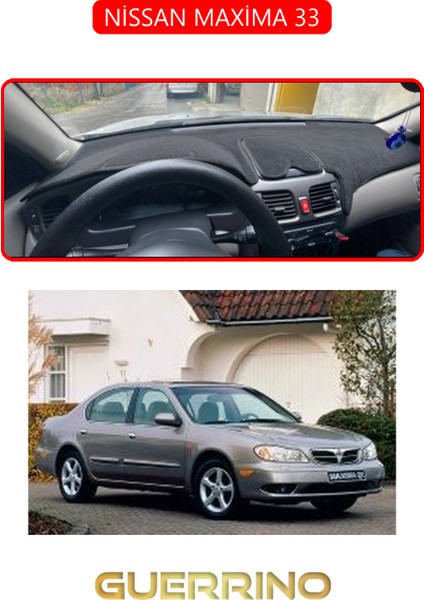 Nissan Maxima 33TORPİDO Koruma Halısı Kırmızı Kenar
