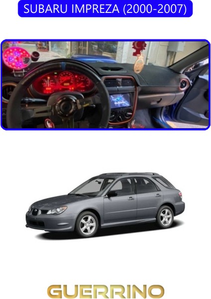 Subaru Imprezza (2000-2007)TORPİDO Koruma Halısı Mavi Kenar