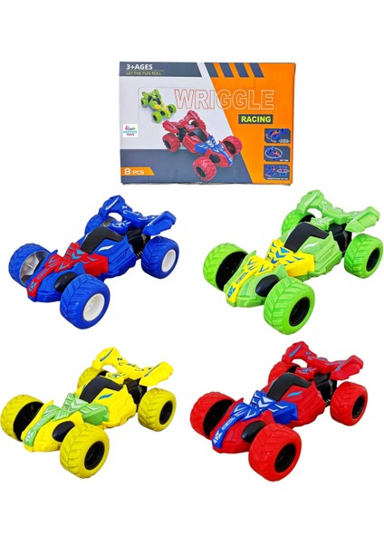 1 Adet Akrobat Takla Atan Çılgın Oyuncak Araba Sürtmeli Rüzgarlıklı Gövdesi Hareketli 14 Cm.