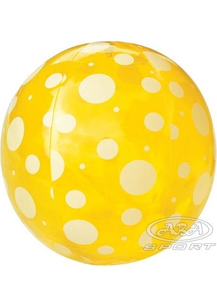 3 Adet Damla Desenli Renkli Deniz Topu Seti - 31013 Inflatable Spotted Beach Ball 51 cm