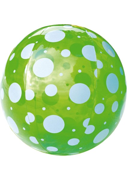 3 Adet Damla Desenli Renkli Deniz Topu Seti - 31013 Inflatable Spotted Beach Ball 51 cm