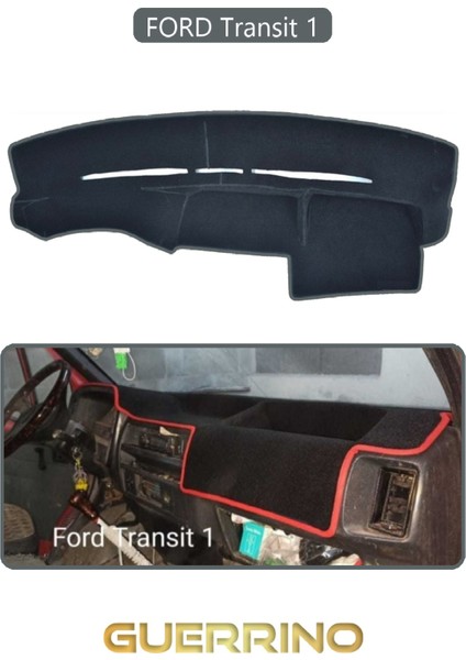 Ford Transit 1torpido Koruma Halısı Gri Kenar