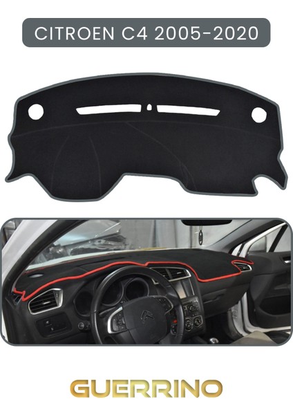 Cıtroen C4 2005-2020TORPİDO Koruma Halısı Gri Kenar