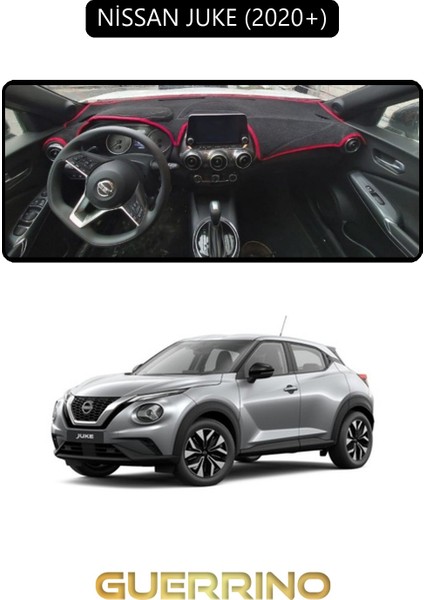 Nissan Juke 2020+TORPİDO Koruma Halısı Siyah Kenar