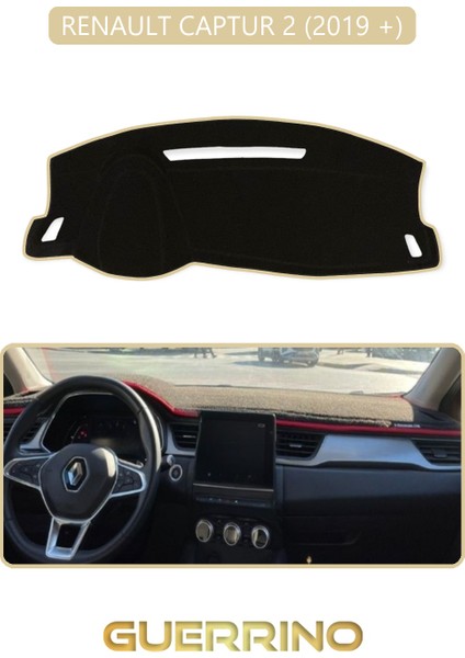 Renault Captur 2 (2019 +)Torpido Koruma Halısı Bej Kenar
