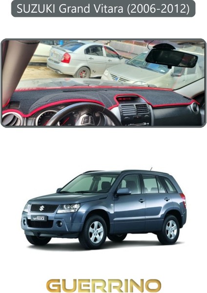 Suzukı Grand Vitara (2006-2012) Torpido Koruma Halısı Gri Kenar