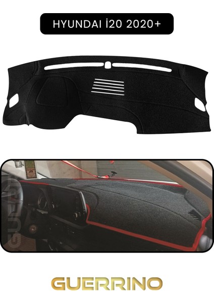 Hyundai I20 2020+TORPİDO Koruma Halısı Siyah Kenar