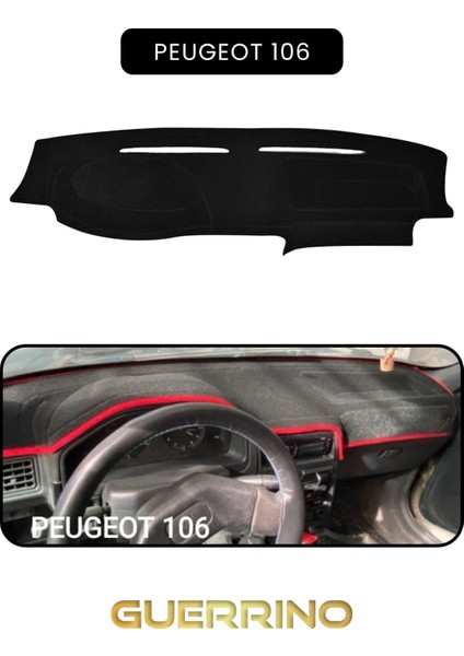 Peugeot 106 Torpido Koruma Halısı Siyah Kenar