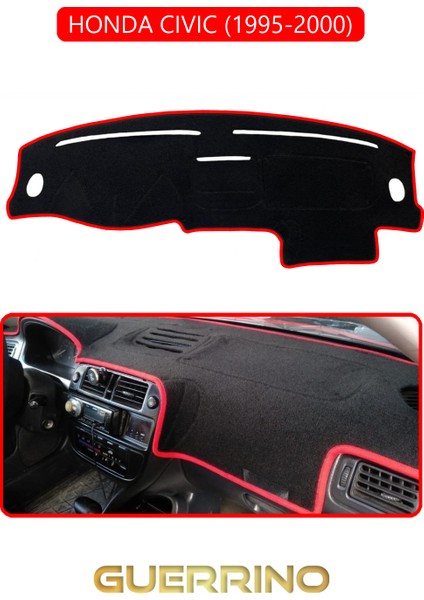 Honda Cıvıc 1995-2000TORPİDO Koruma Halısı Kırmızı Kenar