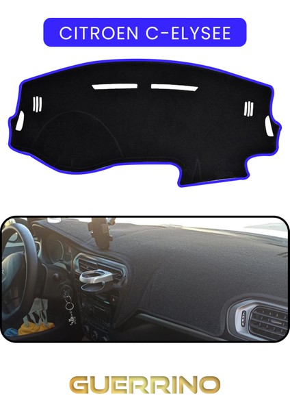 Cıtroen C-Elysee - Peugeot 301 Uzuntorpido Koruma Halısı Mavi Kenar