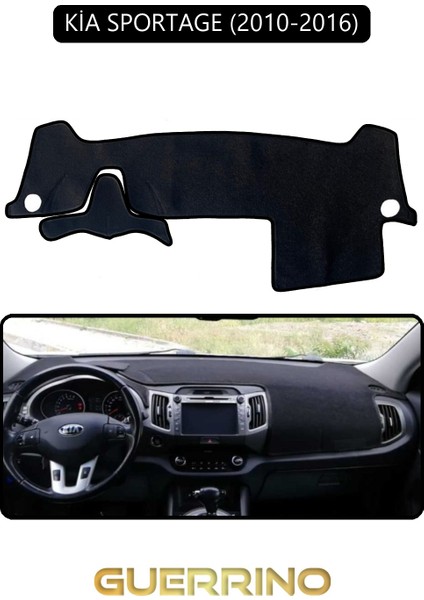 Kia Sportage 2010-2016TORPİDO Koruma Halısı Siyah Kenar