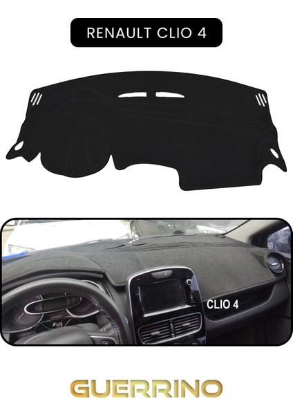 Renault Clio 4torpido Koruma Halısı Siyah Kenar