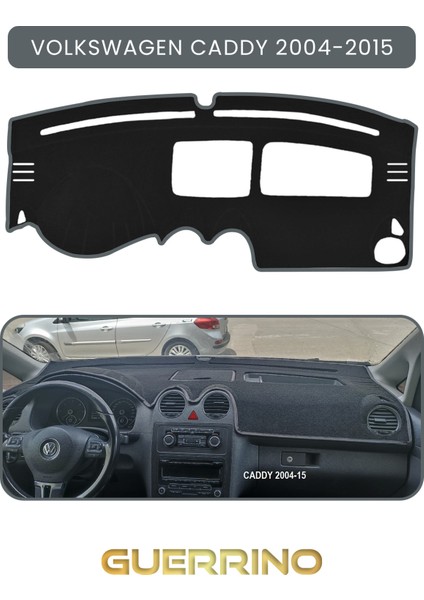 Volkswagen Caddy (2004-2015 )Torpido Koruma Halısı Gri Kenar