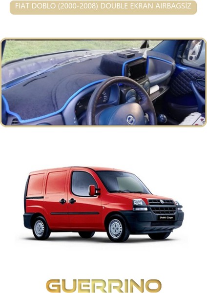 Fıat Doblo 2000-2008 Double Ekrantorpido Koruma Halısı Bej Kenar