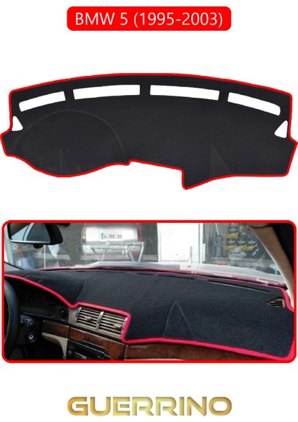 Bmw 5 1995-2003TORPİDO Koruma Halısı Kırmızı Kenar