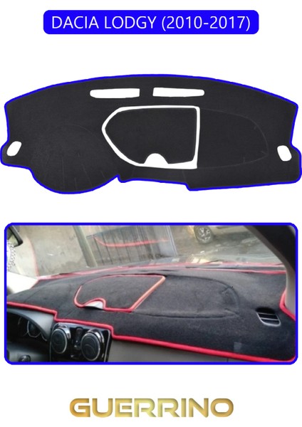 Dacıa Lodgy 2010-2017TORPİDO Koruma Halısı Mavi Kenar