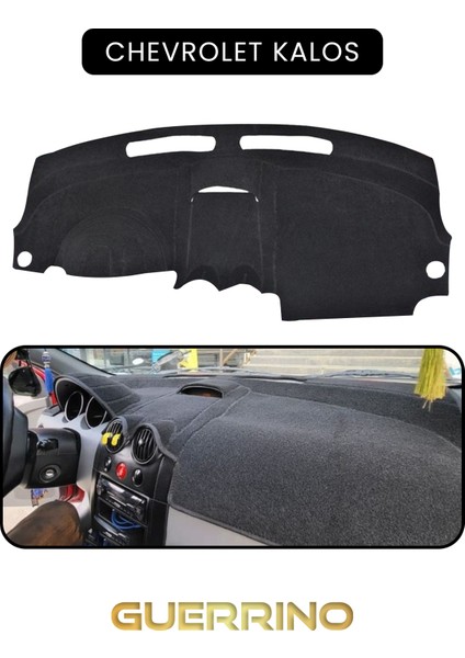 Chevrolet Kalos Torpido Koruma Halısı Siyah Kenar