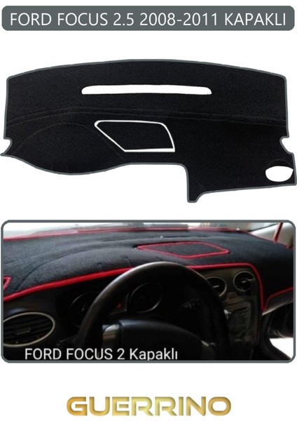 Ford Focus 2,5 (2008-2011) Kapaklıtorpido Koruma Halısı Gri Kenar