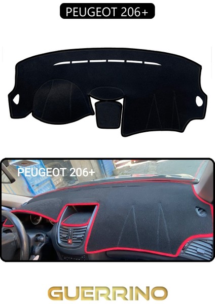 Peugeot 206+TORPİDO Koruma Halısı Siyah Kenar