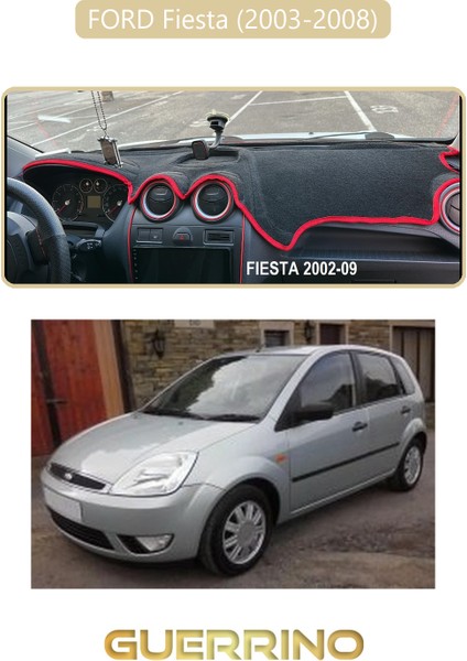 Ford Fiesta (2003-2008)TORPİDO Koruma Halısı Bej Kenar