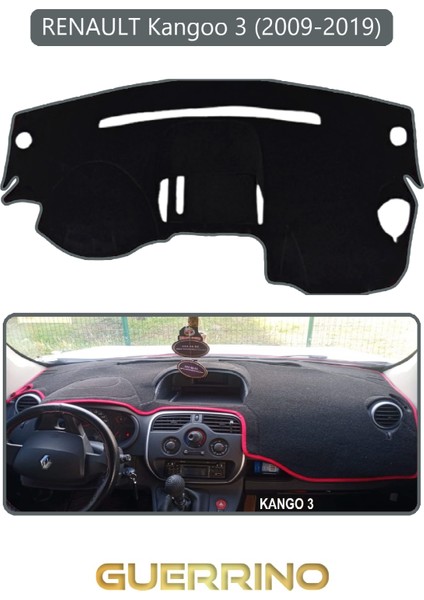 Renault Kangoo 3 (2007–NOW)TORPİDO Koruma Halısı Gri Kenar