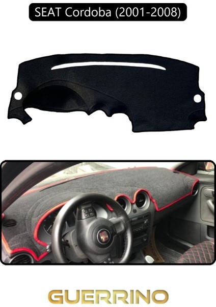 Seat Cordoba (2001-2008)TORPİDO Koruma Halısı Siyah Kenar