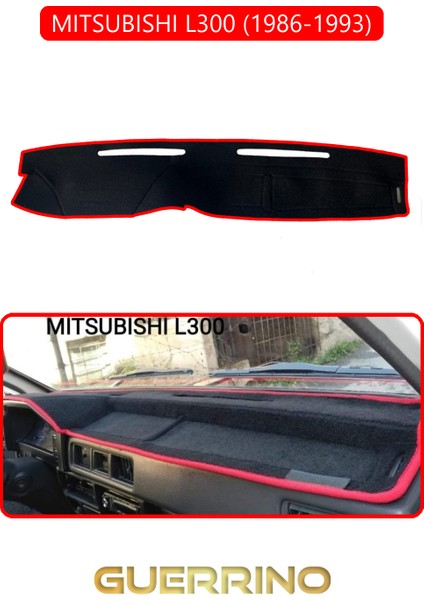 Mıtsubıshı L300 1986-1993TORPİDO Koruma Halısı Kırmızı Kenar