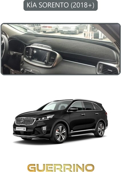 Kia Sorento 2018+TORPİDO Koruma Halısı Gri Kenar