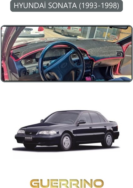 Hyundai Sonata 1993-1998TORPİDO Koruma Halısı Gri Kenar