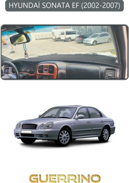 Hyundai Sonata Ef 2002-2007TORPİDO Koruma Halısı Gri Kenar